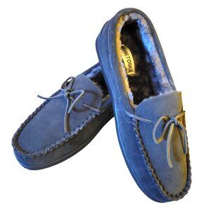 *NEW* Minnetonka Men's Pile Lined Hardsole Slipper - Charcoal - US 12M